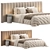 Elegant Vivian Bedframe Design 3D model small image 1