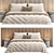 Elegant Vivian Bedframe Design 3D model small image 3
