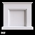 Customizable Gypsum Fireplace Portal 3D model small image 2