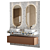 Modern Bathroom Set Furniture 3D model small image 2