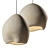 Elegant Modern Crete Pendant Lamp 3D model small image 1