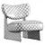Luxury Solange Boucle Chair Model 3D model small image 3
