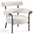 Modern Design Fabric Armchair 2025 3D model small image 3