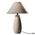 Elegant Ceramic Table Lamp 3D model small image 1