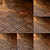  PBR Wood Parquet Texture Pack 3D model small image 1