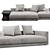 Poliform Bristol Sofa Modern Design 3D model small image 2