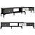 Createwhite TV Console Stand台(urls) 3D model small image 1