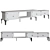 Createwhite TV Console Stand台(urls) 3D model small image 2