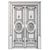 Classic Style Tempera Door 3D 3D model small image 6