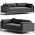 Modern Charcoal Sofa Stylish Design 3D model small image 1