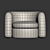 Seamless Texture 3D Armchair Model 3D model small image 5