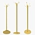 Gilded Coat Rack with Textures 3D model small image 4