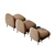 Modern Modular Lounge Sofa: AndTradition Isole 3D model small image 3