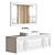 Classic Verona-Style Bathroom Set 3D model small image 2