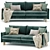 Slipson Sofa: Compact and Stylish 3D model small image 3