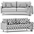 Slipson Sofa: Compact and Stylish 3D model small image 7