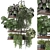 Metal Box Hanging Plant Set 3D model small image 1