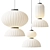 Elegant Munari Pendant Light 3D model small image 1