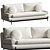  Livorno 2 Seater Sofa 3D model small image 1