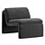 Modern Curved Chair: Sleek Design 3D model small image 2