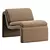 Modern Curved Chair: Sleek Design 3D model small image 3