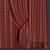 Folded Retopologized Curtain 3D model small image 4