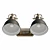 Modern Two-Light Vanity Fixture 3D model small image 3