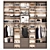 Modern Wardrobe Decor Set & Storage Solution 3D model small image 1