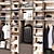 Modern Wardrobe Decor Set & Storage Solution 3D model small image 3