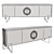 Elegant Versai Console with Mirror 3D model small image 2