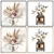 Wall Art Set with Frames 3D model small image 2