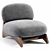 Contemporary MIKO Lounge Chair Art 3D model small image 3