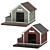 Scandinavian Style Dog House 3D model small image 1