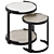 Modern Boulder Side Table Optimal 3D model small image 3