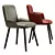 Modern Wing Chair in Leather 3D model small image 8