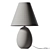 Droplet Alabaster Table Lamp: White Opulence 3D model small image 2