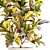 Tropical Croton in Modern Pot 3D model small image 3