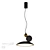 Hightech Travertino Pendant Light 3D model small image 2