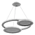 Modern Pendant Light VISIO Black 3D model small image 2