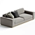 Elegance Personified: Sepia Sofa 3D model small image 2