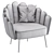 Elegant Armchair Amira: 3D Model 3D model small image 7