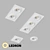 Square Recessed LED Lights, IP20 3D model small image 1