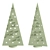 Handmade Wooden Christmas Tree Set 3D model small image 4