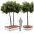 Urban Tree Bench Furniture 3D model small image 1