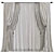  3D Folded Curtain Model 3D model small image 1