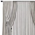  3D Folded Curtain Model 3D model small image 3