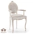 Handcrafted Madlen Armchair: Customized Elegance 3D model small image 1