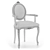 Handcrafted Madlen Armchair: Customized Elegance 3D model small image 3