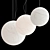 Elegant Japanese Paper Pendant Lamp 3D model small image 2