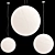 Elegant Japanese Paper Pendant Lamp 3D model small image 3